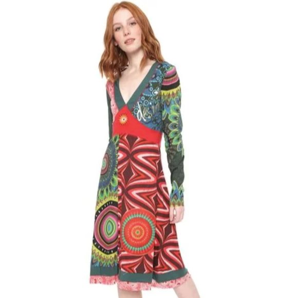 Desigual Dresses & Skirts - Desigual Midi Dress Hanaleis Bay Rep Green